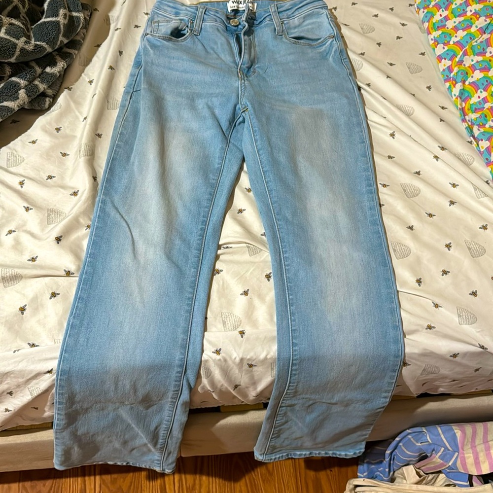 Light Blue, Flare jeans :)